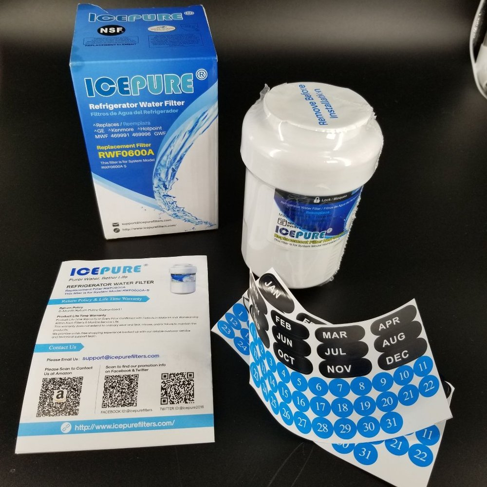 Ice Pure Refrigerator Fridge Water Filter RWF0600A MWF 469991 469996 GWF 202005